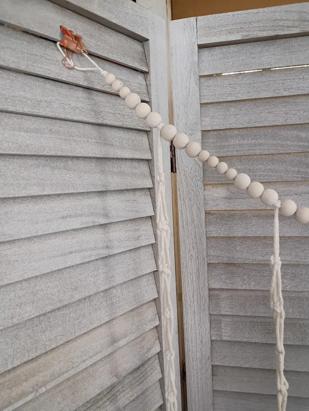 Neutral Beaded Wall Hanging 38